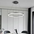 LED-Pendelleuchte Leuchte 28 W 40 CM mit LED-Beleuchtung Schwarz
