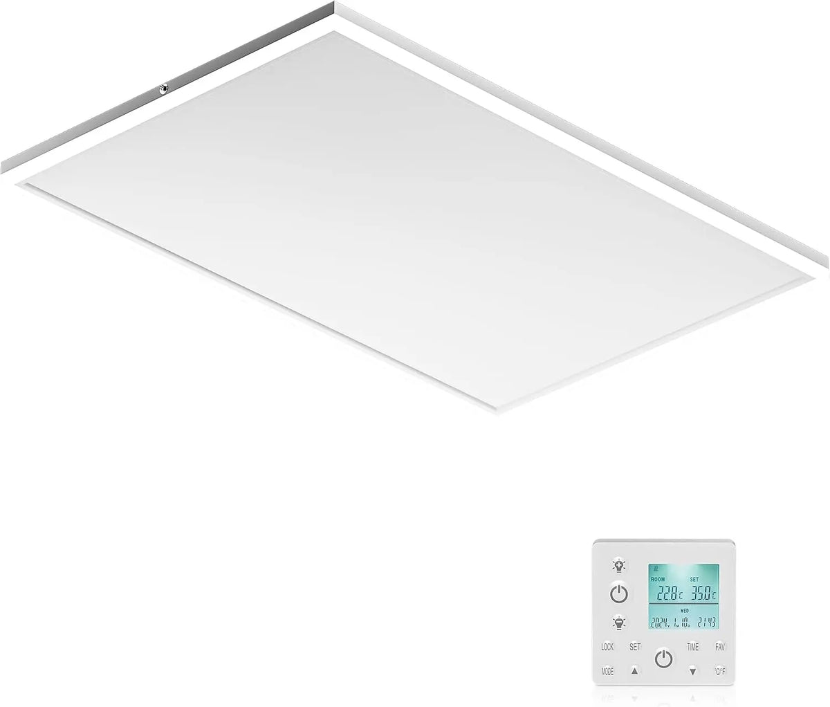 Wiltec Heizgerät 370 W mit LED-Beleuchtung und Wärmefunktion