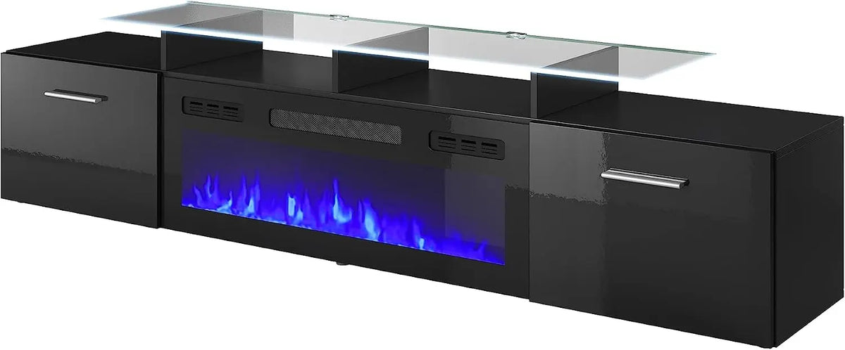 Homlando Fernseher 190 cm Schwarz