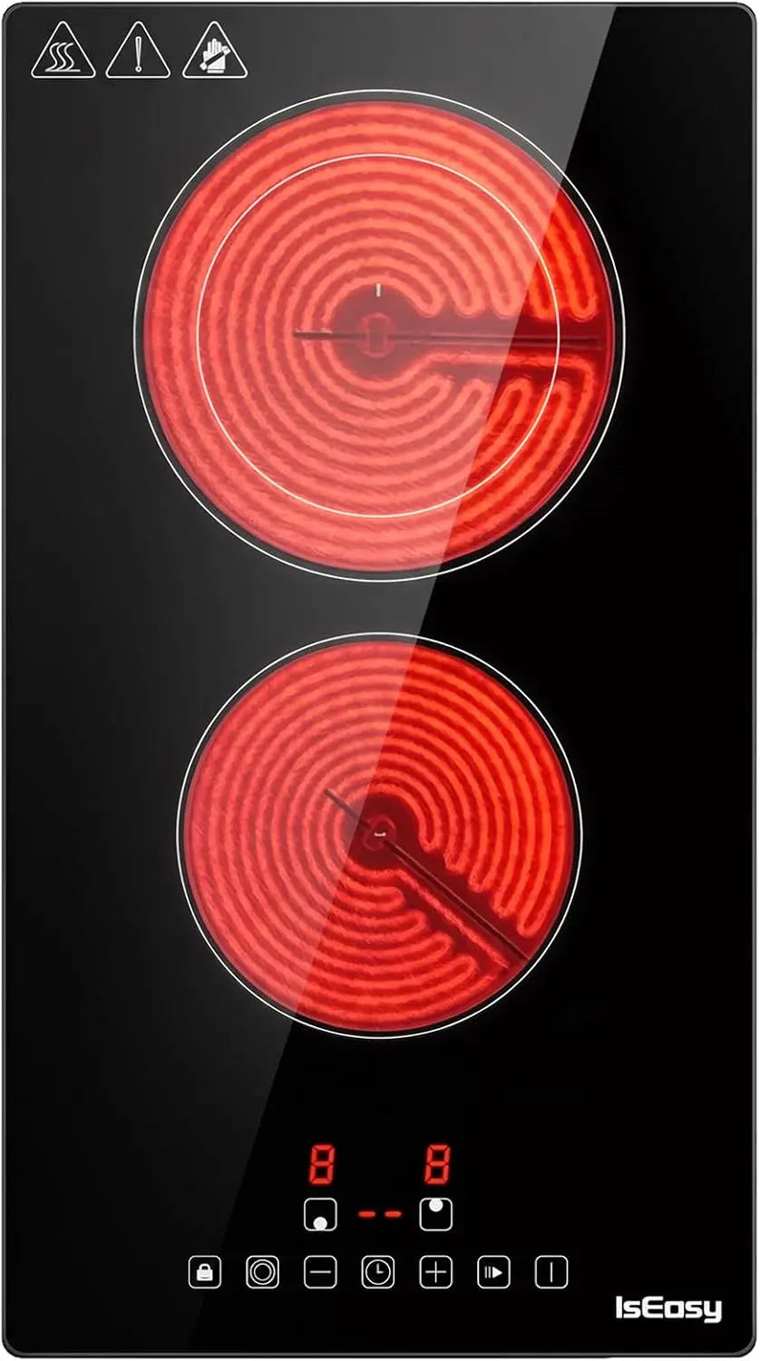 IsEasy 3200W 2-Zone Domino Ceramic Hob