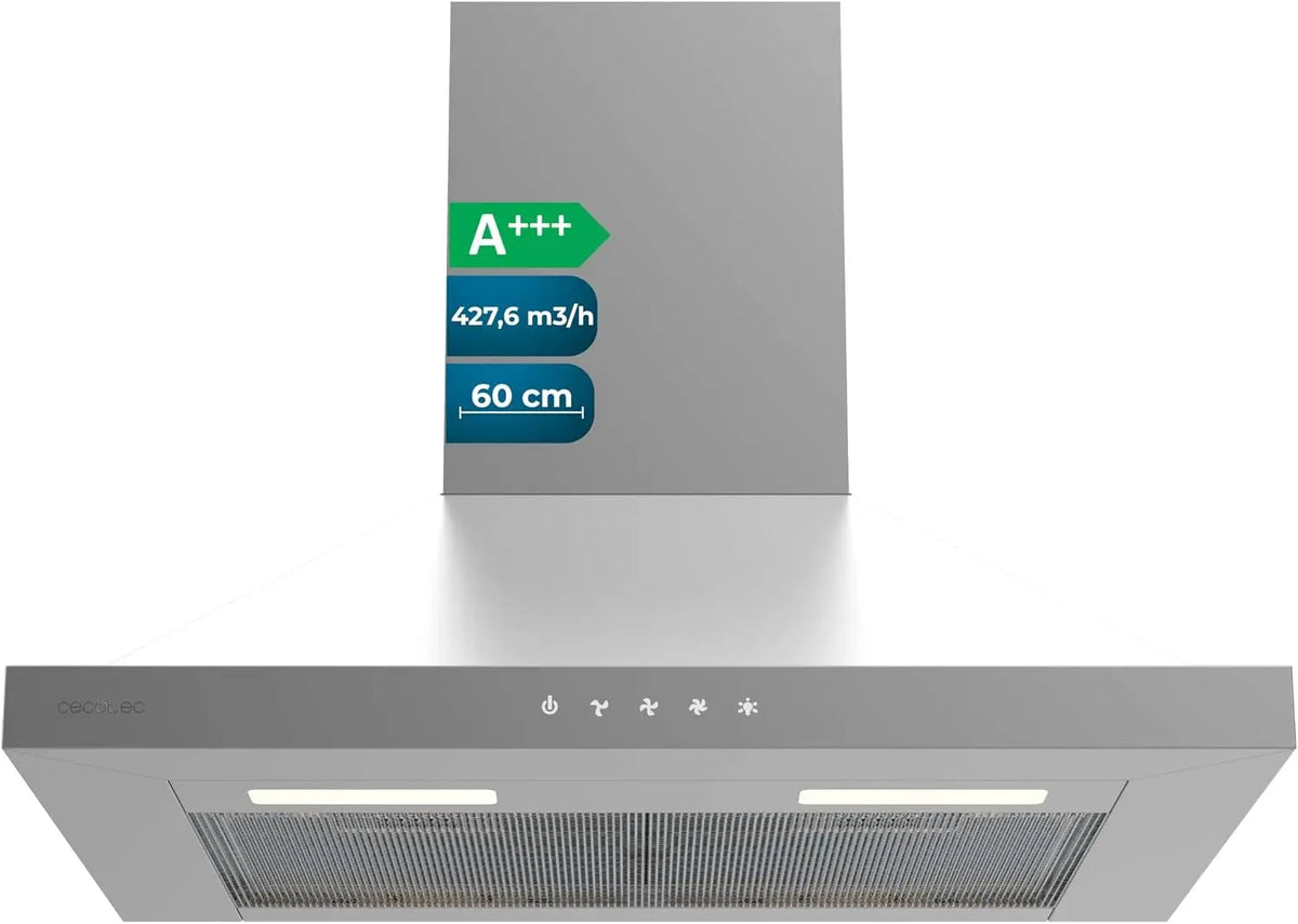 Cecotec Dunstabzugshaube 60 cm Silber