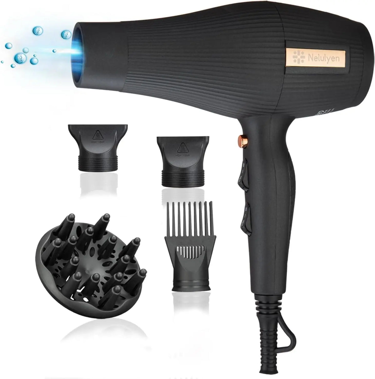 Haartrockner Wäschetrockner 2400 W Schwarz