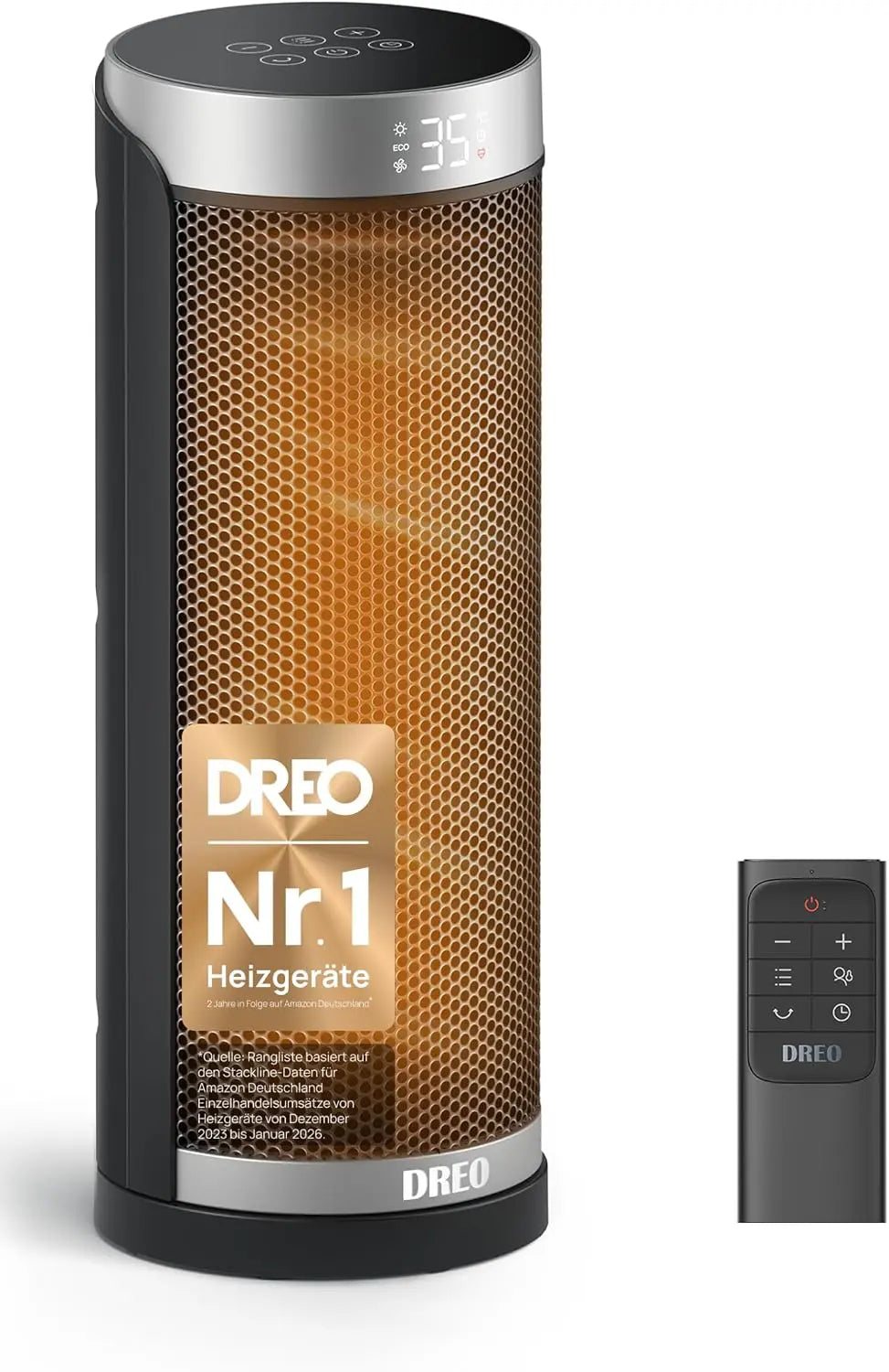 Dreo Heizgerät mit Fernbedienung und Timer