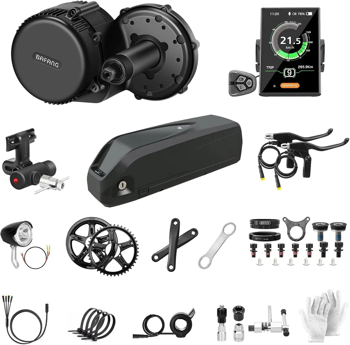 BAFANG 36V/48V BBS-HD Mittelmotor mit Akku CAN Protocol