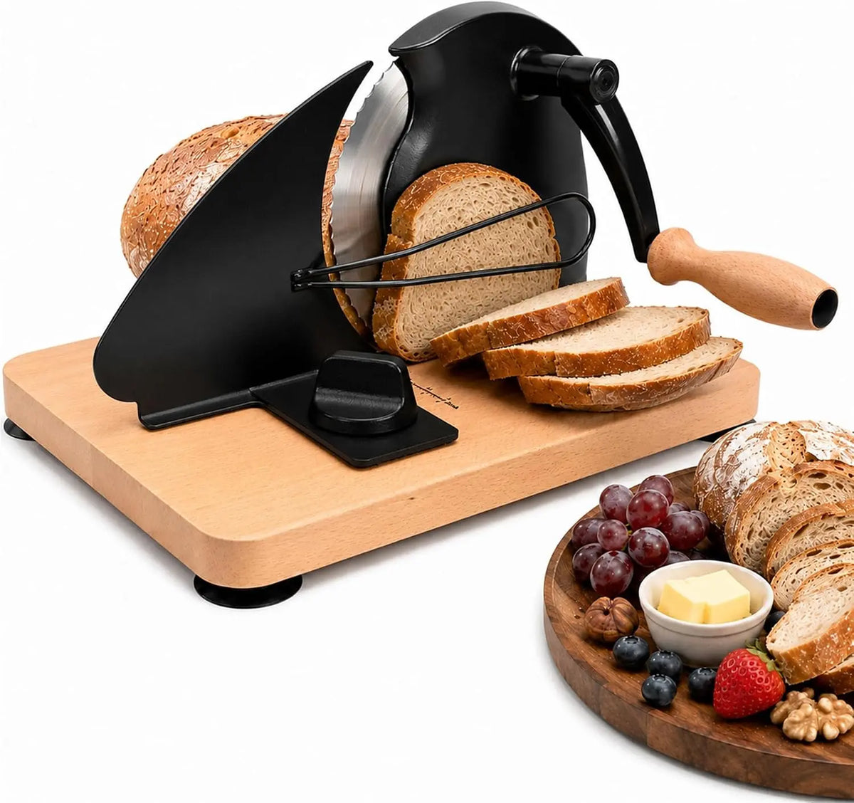 Brotschneidemaschine Manuelle mit Handkurbel