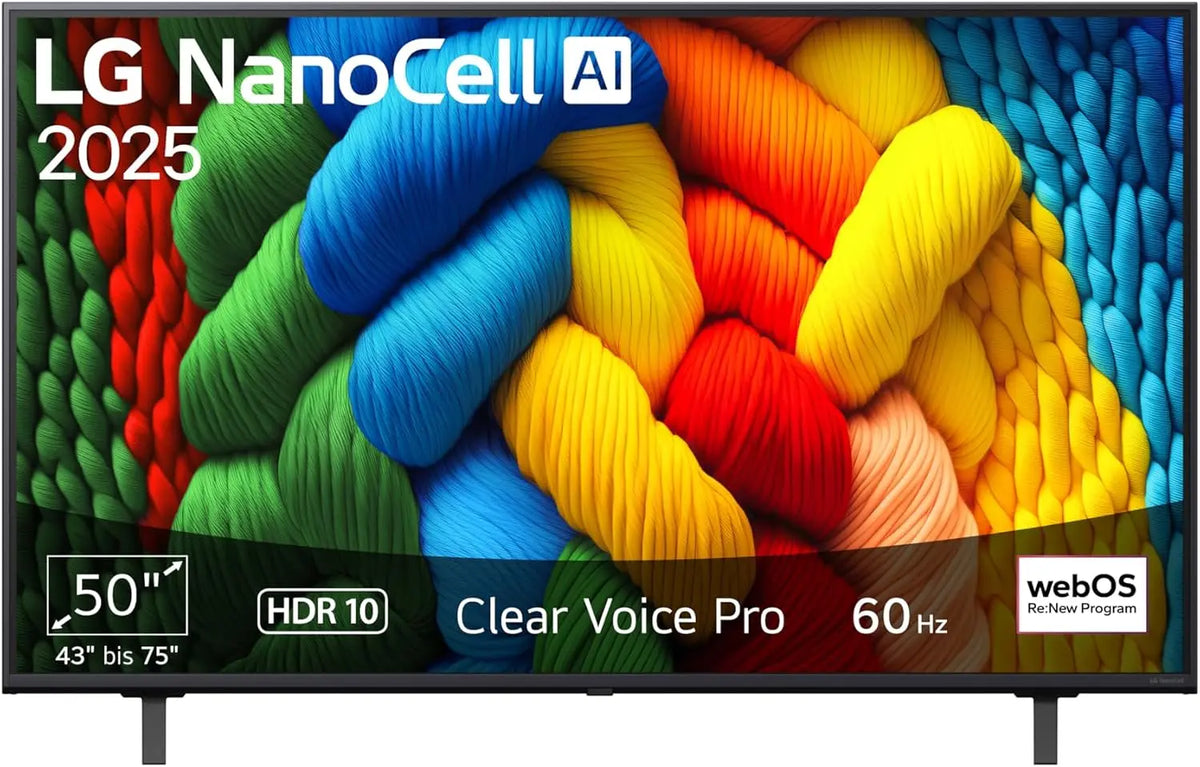LG Fernseher 50NANO80A6B 50 Zoll 127 cm