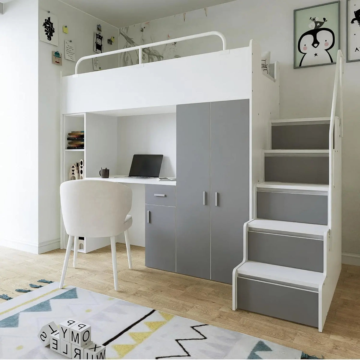 Hochbett Bett JSM-4