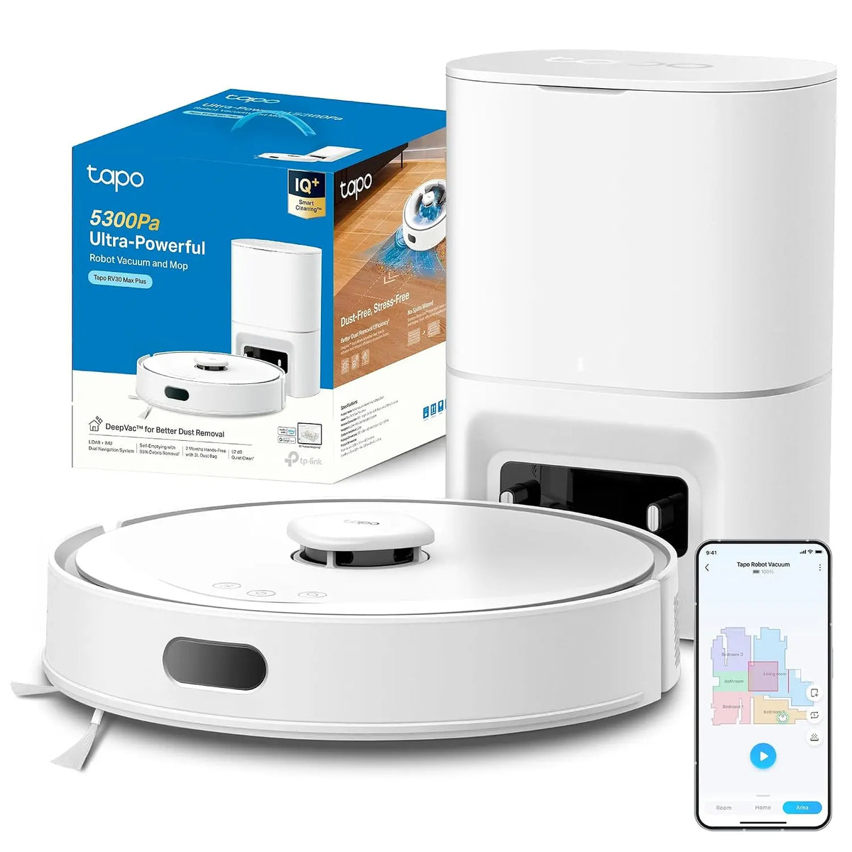 Tapo Saugroboter RV30 mit Wischfunktion