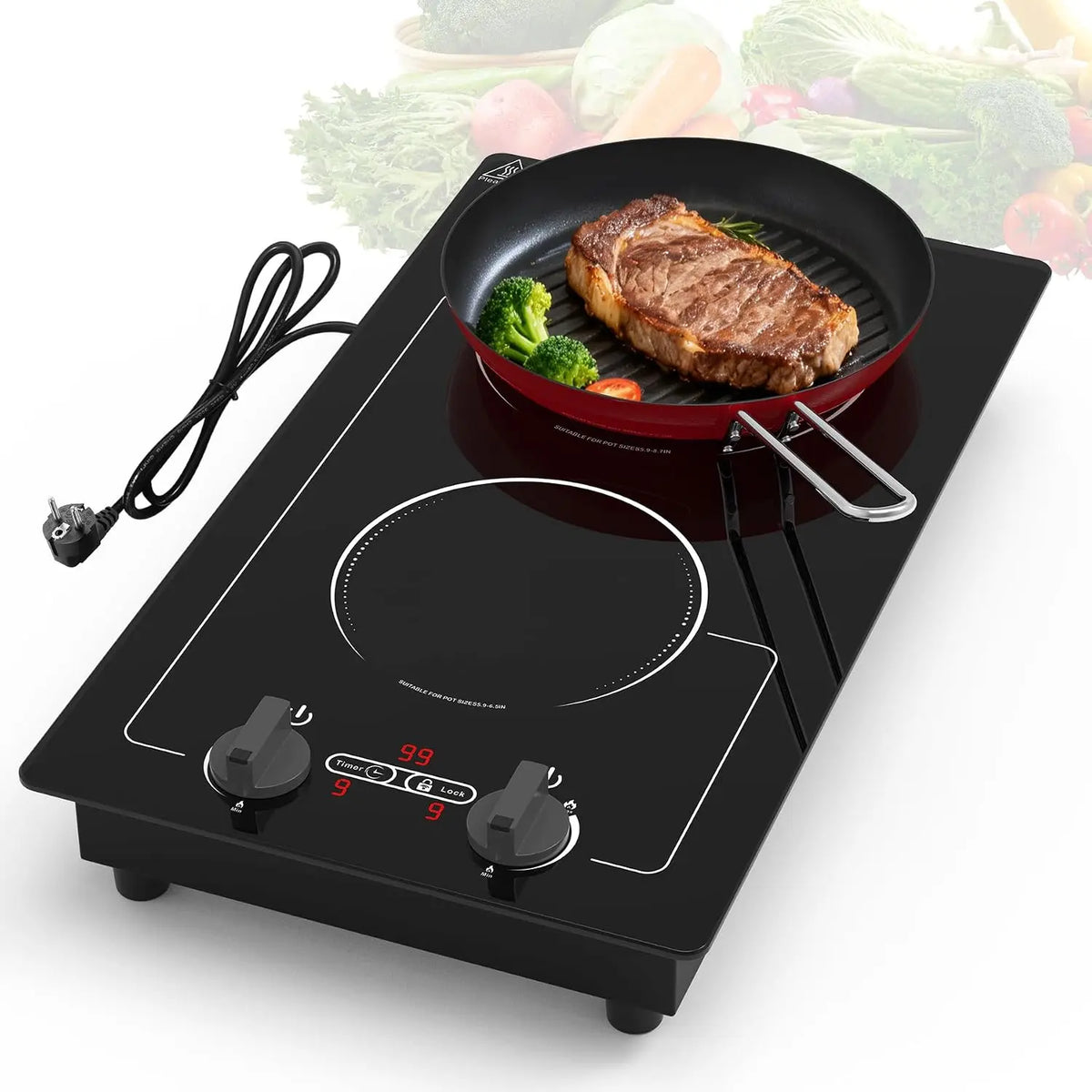 VBGK Herd 220 V 3000 W mit Display und Timer
