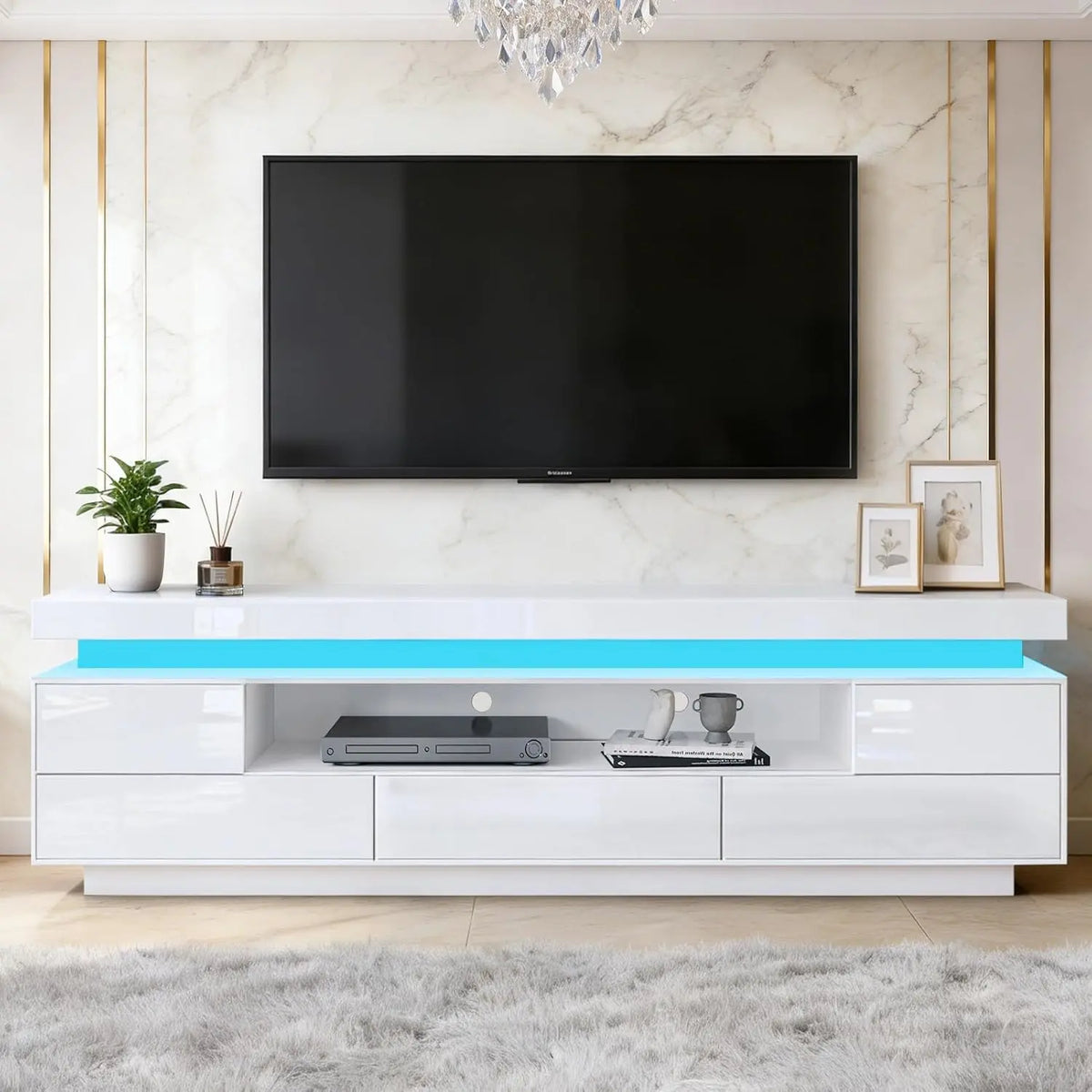 LED-TV-Schrank TV-Schrank 160 cm mit LED-Beleuchtung