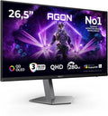 AOC Monitor AG276QZD2 27 Zoll mit LED-Beleuchtung und höhenverstellbar Schwarz