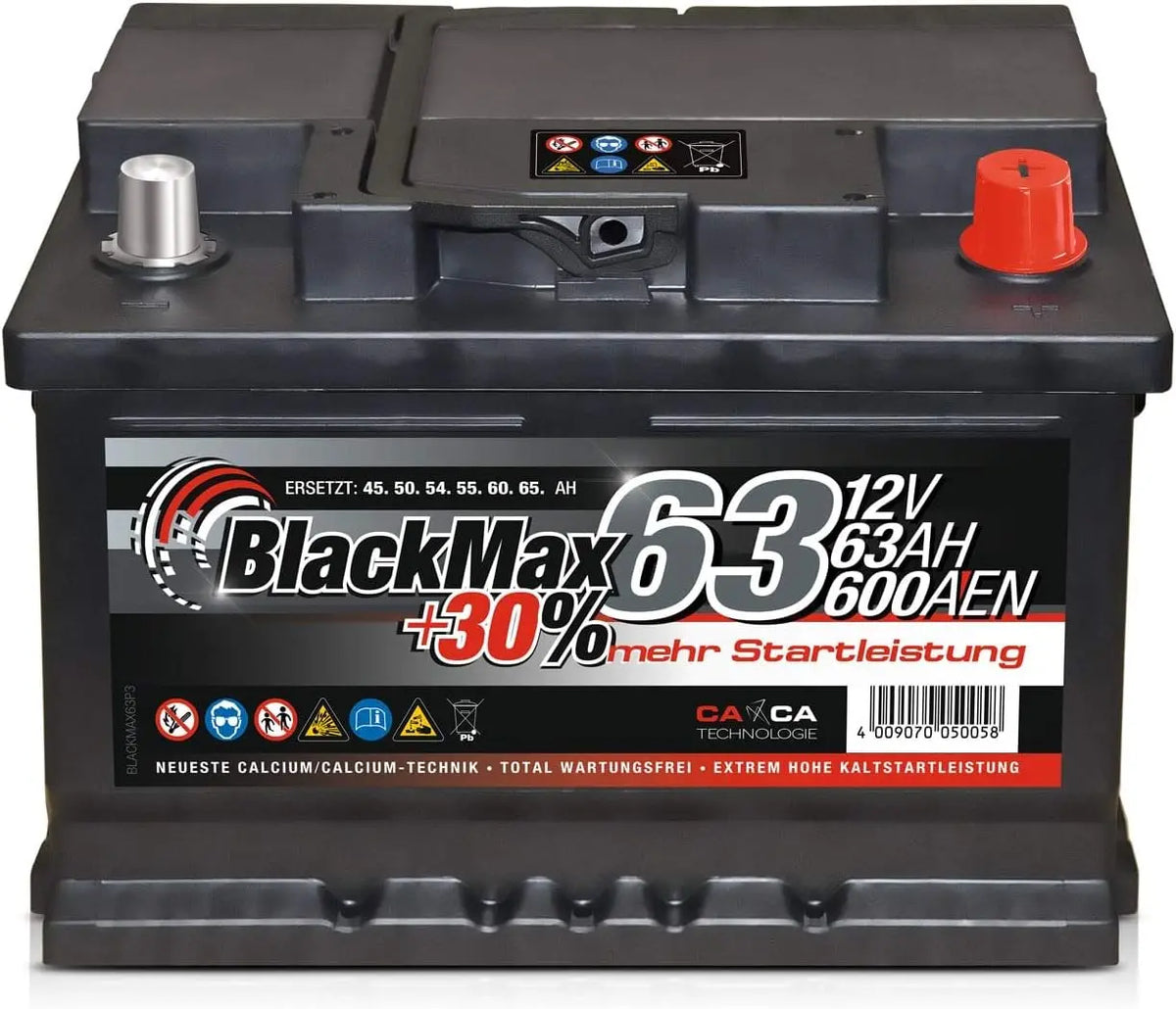 BlackMax Batterie 600A 12 V 63 Ah