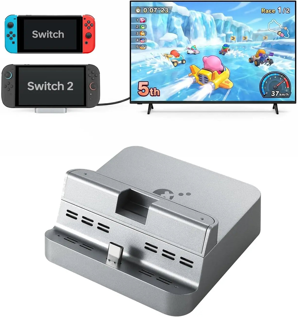 GuliKit Fernseher mit LED-Beleuchtung