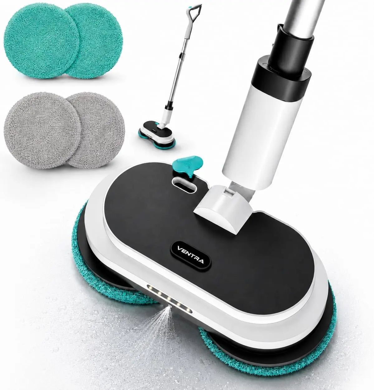 VENTRA Elektrischer Wischmopp - Kabelloser Bodenreiniger - 3300mAh