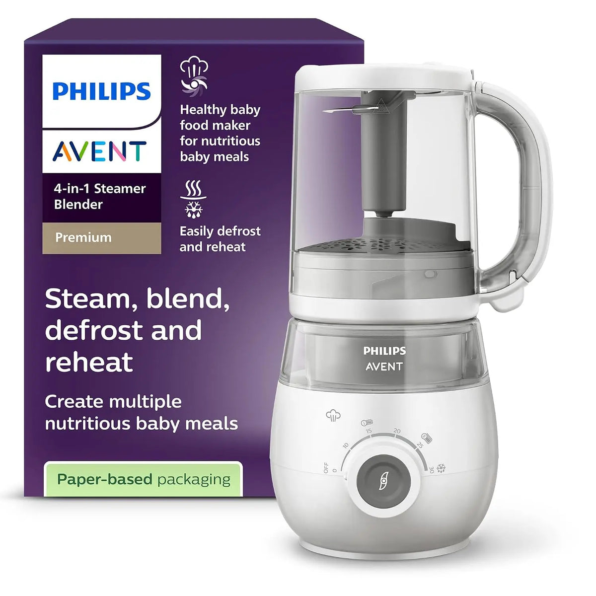 AVENT Dampfgarer SCF883 mit 4-in-1-Funktion