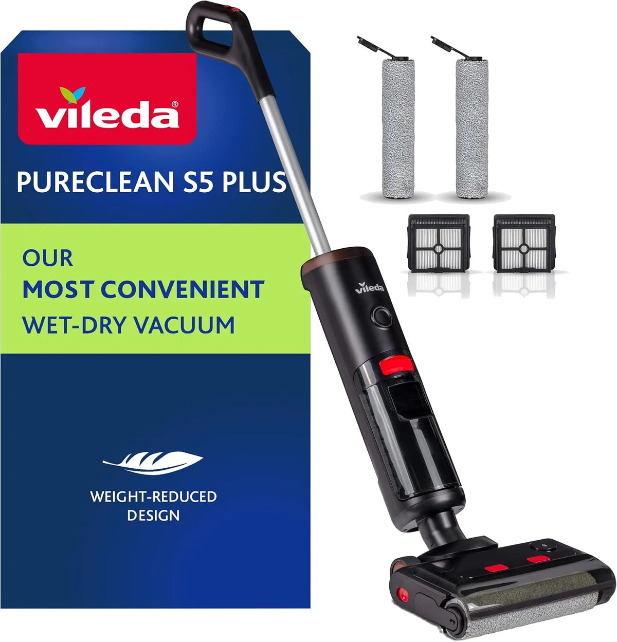 Vileda Staubsauger mit LED-Beleuchtung