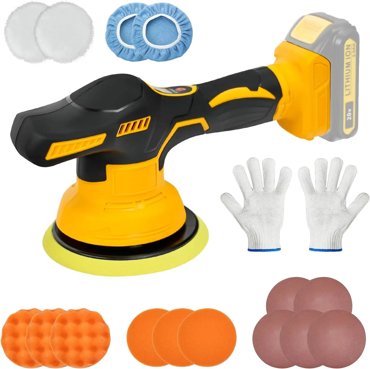 Akku-Poliermaschine für Dewalt 18/21V Batteies