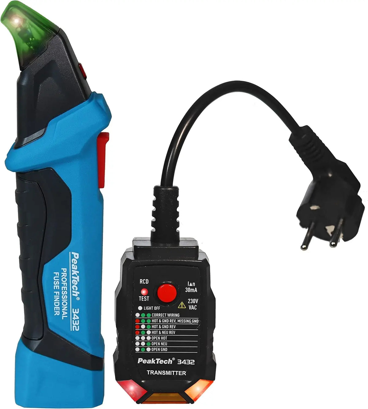 PeakTech 3432 - Sicherungsfinder Stromkreisfinder RCD Tester NCV Detektor