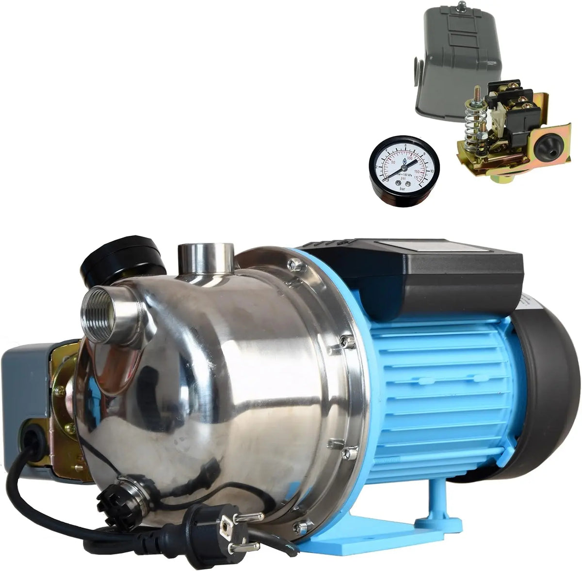 Wasserpumpe 1100 W 3600 l Silber