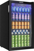 EUHOMY Kühlschrank 90 l Schwarz