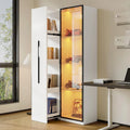 Multifunktionsschrank Regal 160 cm mit LED-Beleuchtung